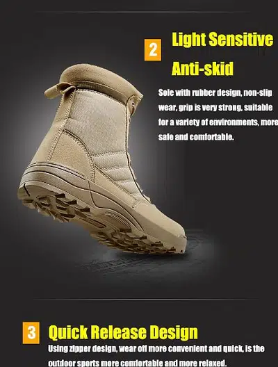 Swat Boots Outdoor Military Breathable Army Desert Hiking Shoes