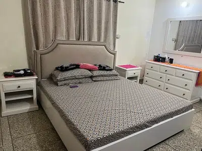 Title Bed set/ double bed / king size bed/ dressing / side table