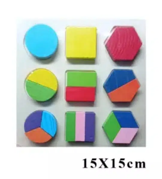 Wooden Geometric Shapes Puzzles Level 3